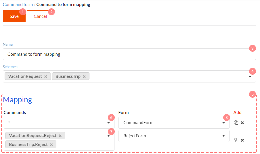 Command forms