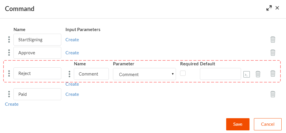 Command parameter