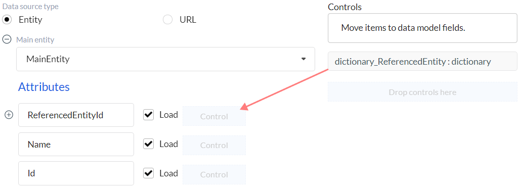 Editable joined attribute