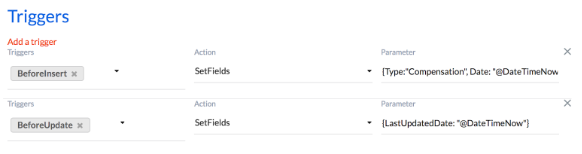 Setting field values